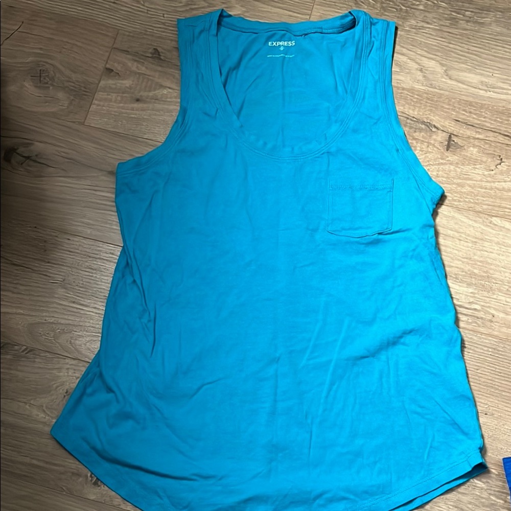 Express Women's Vibrant Blue Tank Top